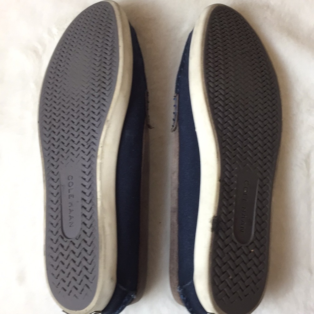 Cole Haan blue brown loafers. Size 7. - Picture 6 of 8